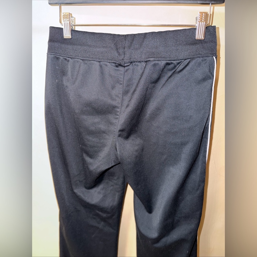 Vintage Nike Track Pants Womens Small Black White Piped Activewear Gym Training - Picture 5 of 8